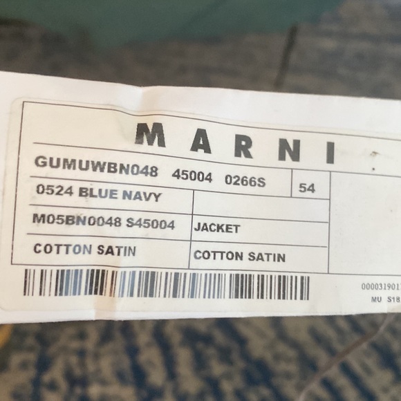 Marni unconstructed cotton three button sportcoar - Picture 2 of 2